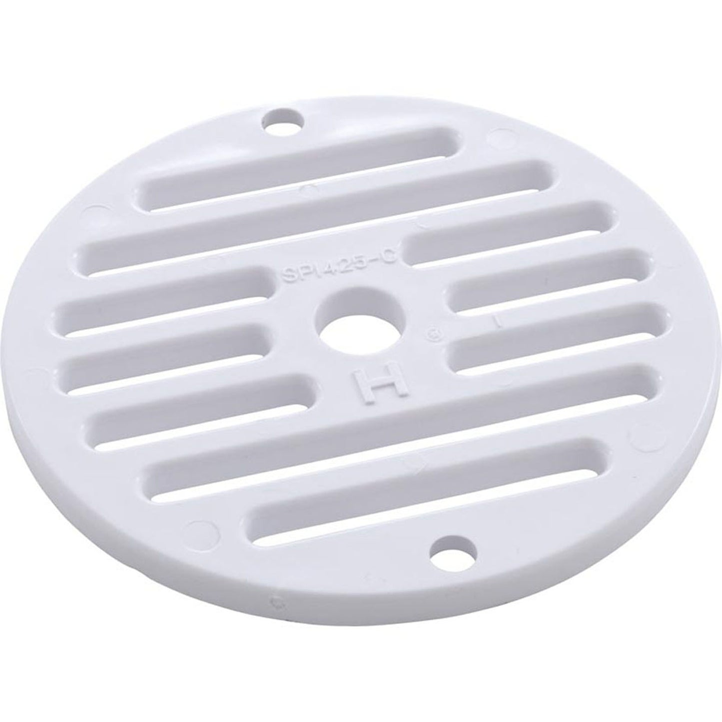 Faceplate Grate, Hayward, 4"fd, Inlet Fitting, White