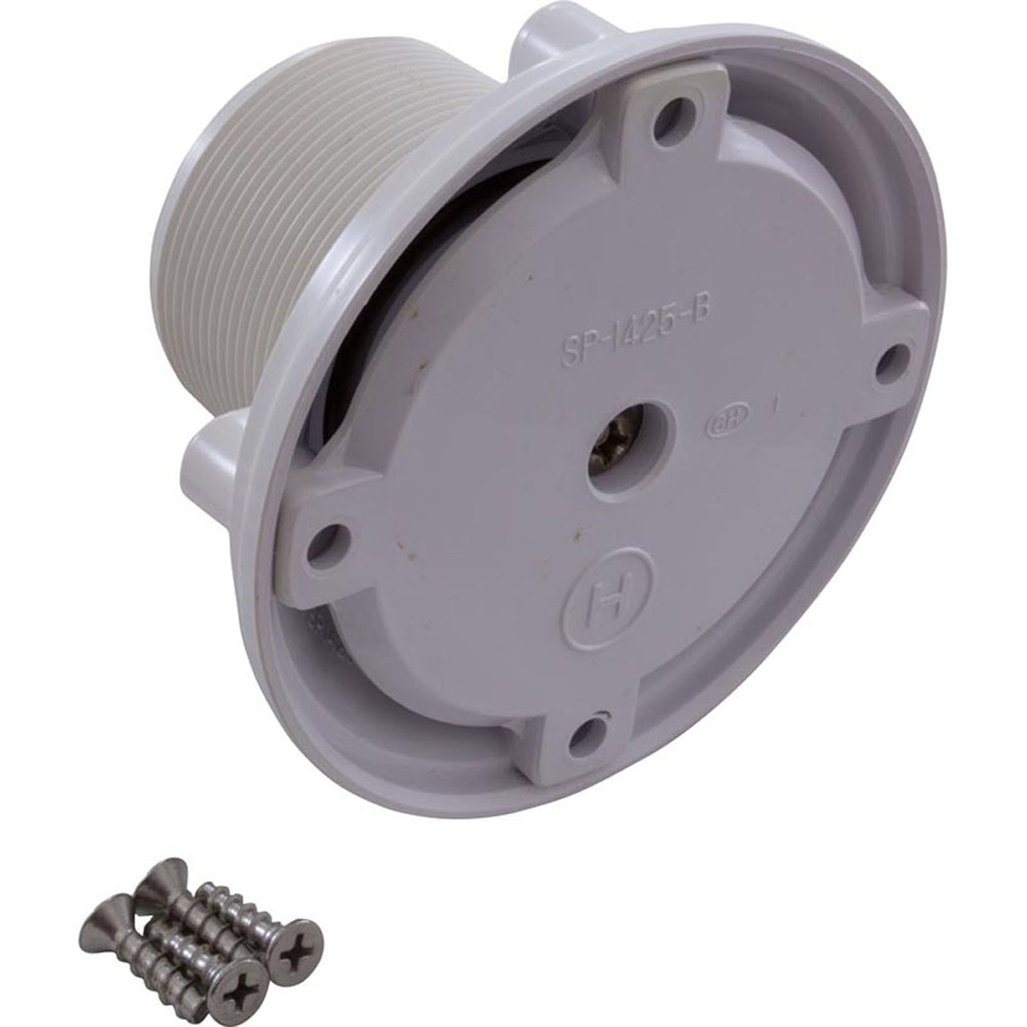 Retorno de piso, Hayward, ajustable, deslizamiento de 1-1/2", blanco