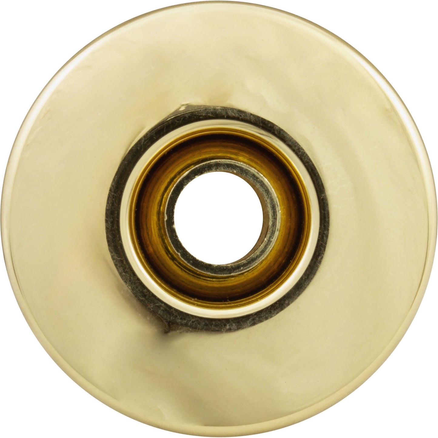 Escutcheon, HydraBaths Futura, 2-5/8"fd, w/Dir Eye, Smth, Brass