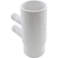 Manifold, 3/4" Barb, 4 port, Flow Thru, 2" Slip x 2" Spigot