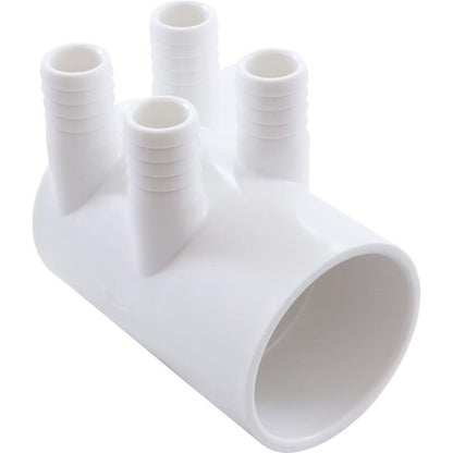 Colector, espiga de 3/4", 4 puertos, extremo sin salida, deslizamiento de 2"