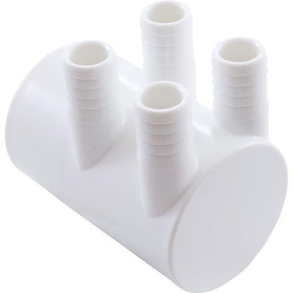 Colector, espiga de 3/4", 4 puertos, extremo sin salida, deslizamiento de 2"