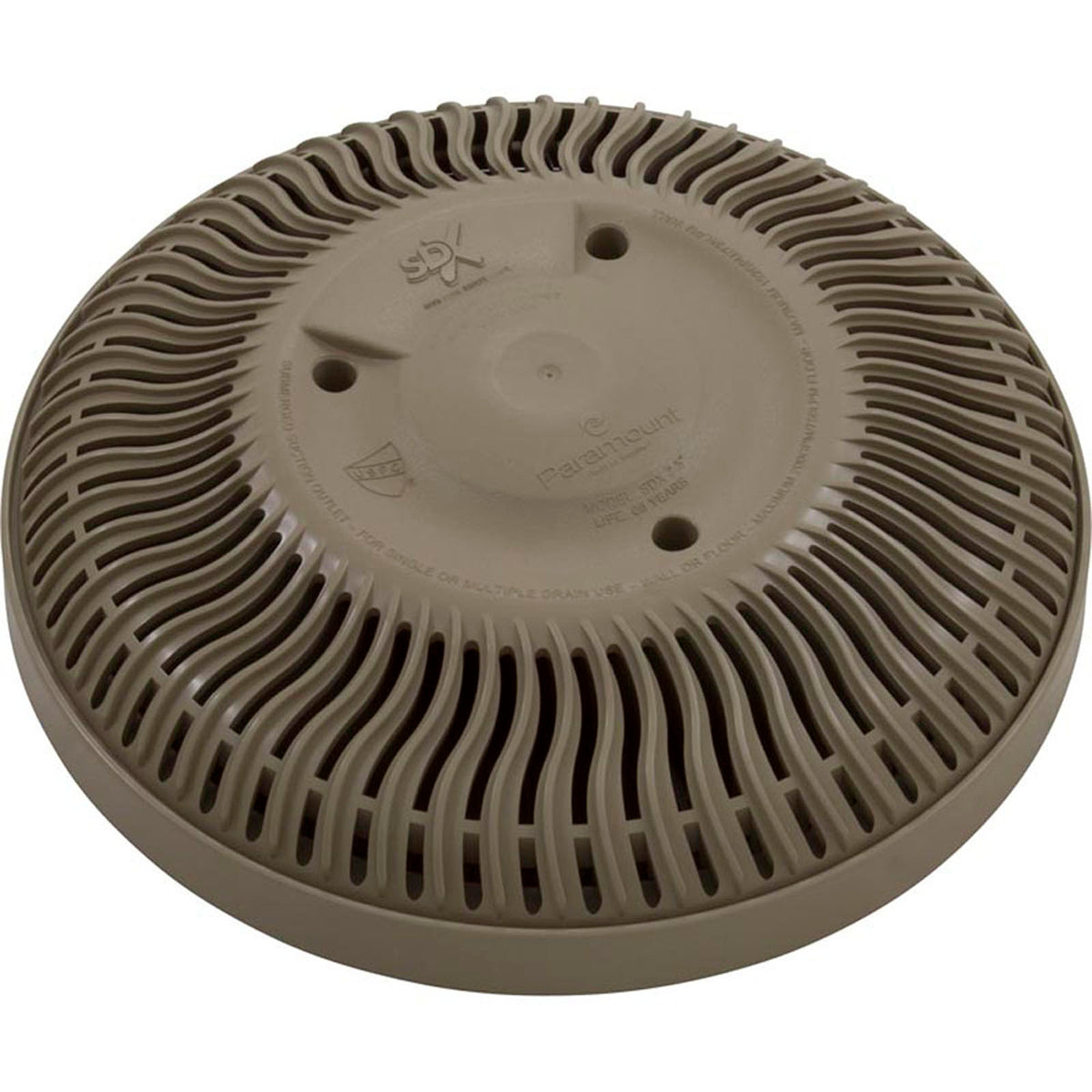 Main Drain Grate, Paramount SDX Retro, Vinyl, Beige