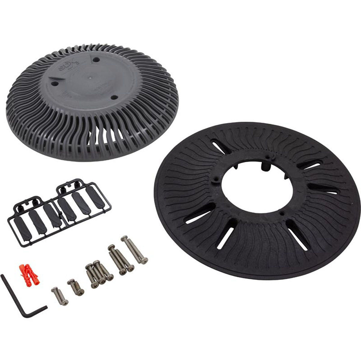 Main Drain Grate, Paramount SDX2, Concrete, Gray