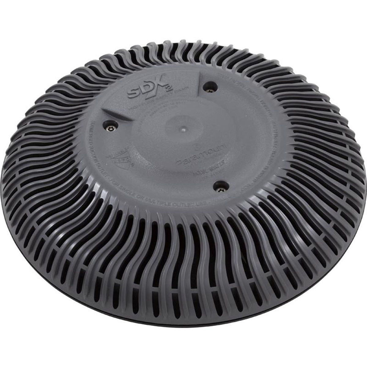 Main Drain Grate, Paramount SDX2, Concrete, Gray