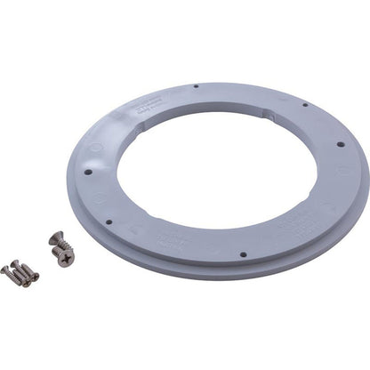 Main Drain Frame, Anti-Hair Snare, 8" Round, w/Adapter, Gry