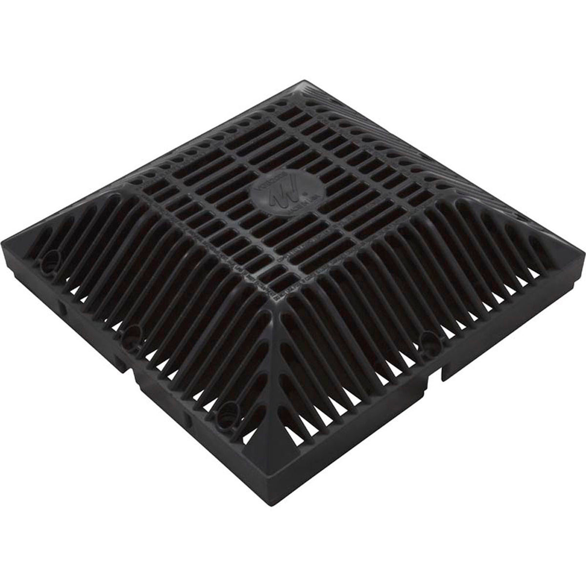 Main Drain Grate, Waterway 9" x 9" Square, VGB, Black