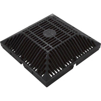 Main Drain Grate, Waterway 9" x 9" Square, VGB, Black