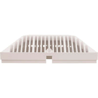 Main Drain Grate, Waterway 9" x 9" Square, White