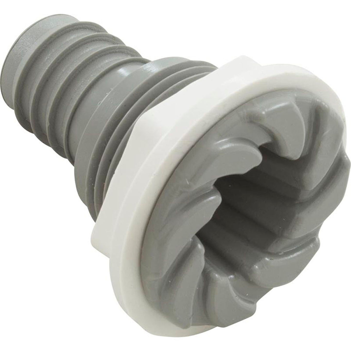 Bulkhead Fitting, Waterway, 3/4"b, Swirl, Gray