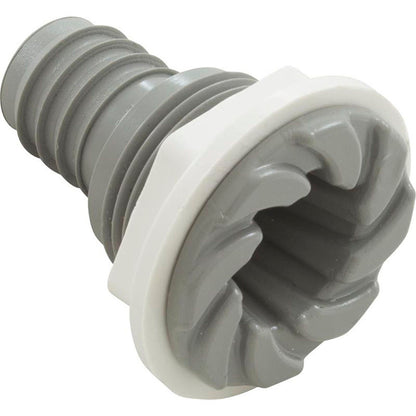 Bulkhead Fitting, Waterway, 3/4"b, Swirl, Gray