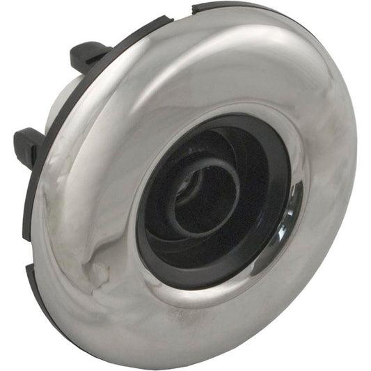 Jet Intl, minijet de la Segunda Guerra Mundial, 3" de frente, recto, liso, acero inoxidable/negro