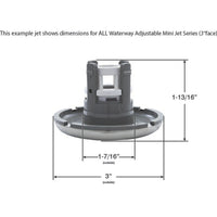 Jet Intl, WW Mini Jet, 3"fd, Roto, Smth, SS/Gry