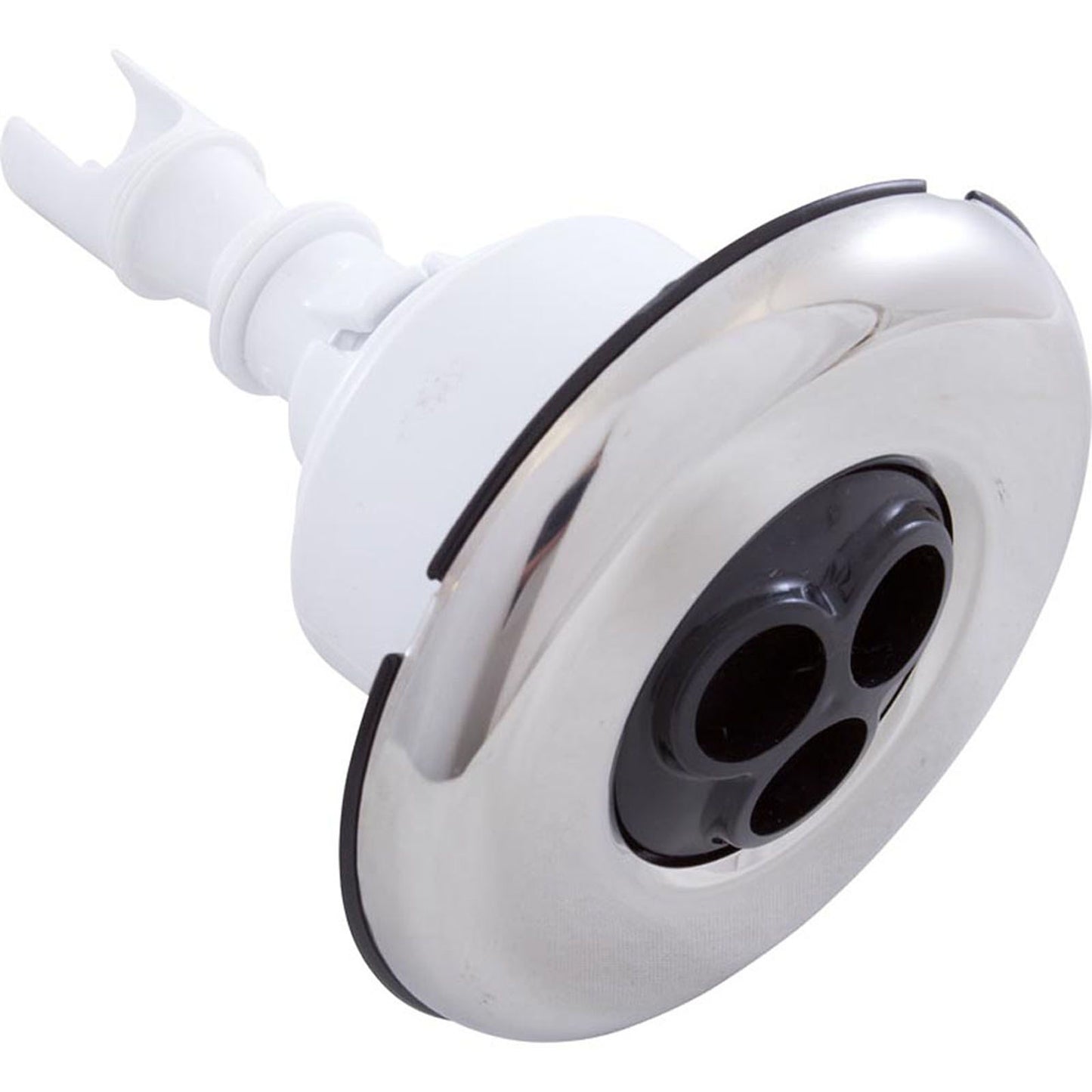 Waterway Plastics-Jet Intl, WW Mini Storm, 3"fd, Massage, Smth, SS/Blk