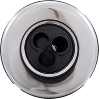 Waterway Plastics-Jet Intl, WW Mini Storm, 3"fd, Massage, Smth, SS/Blk