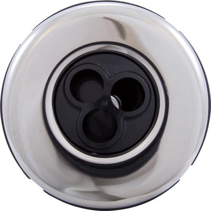 Waterway Plastics-Jet Intl, WW Mini Storm, 3"fd, Massage, Smth, SS/Blk