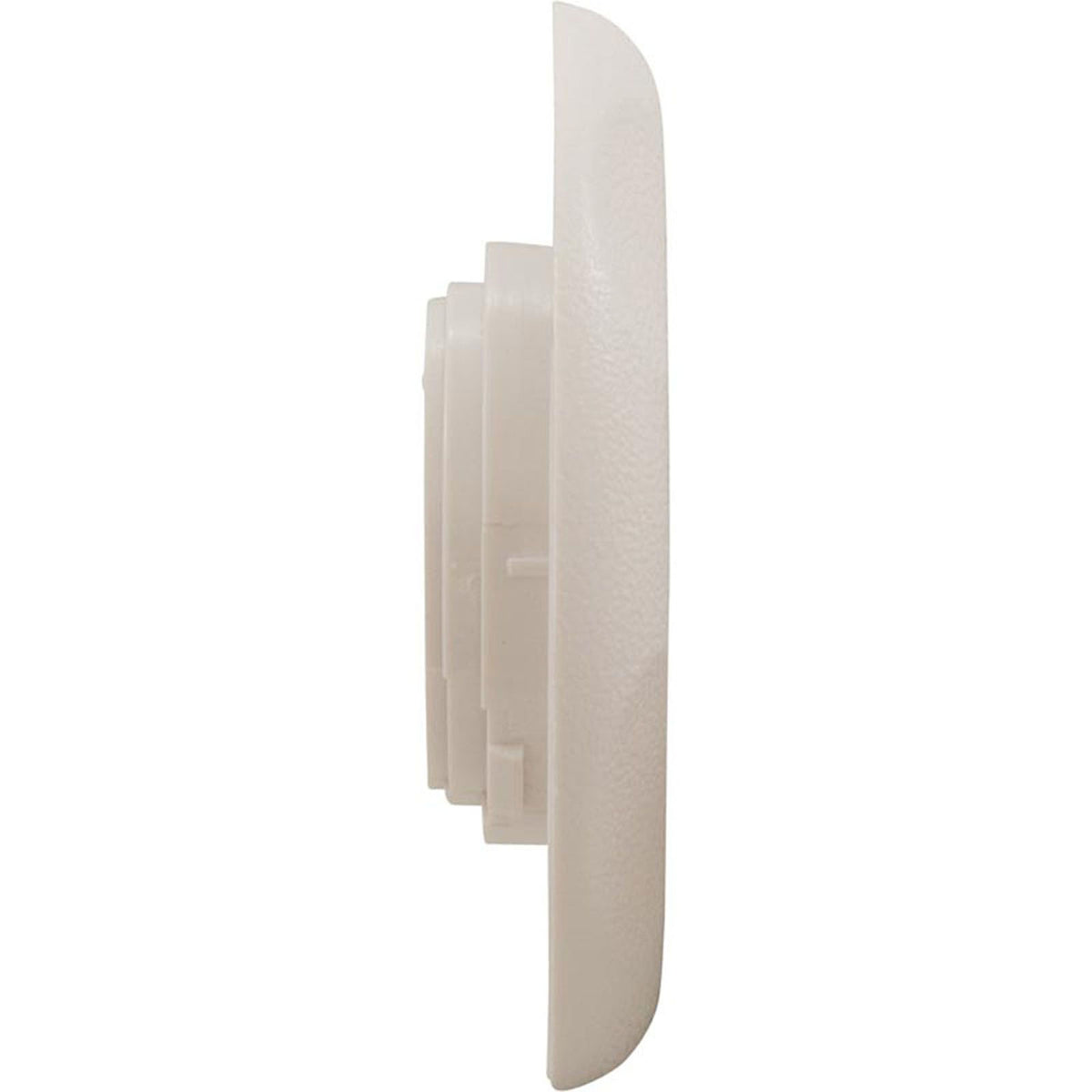 Escutcheon, Waterway Mini Storm, Textured Scallop, White