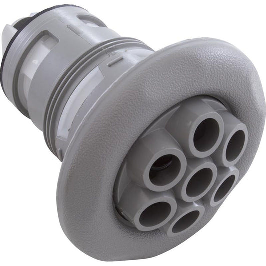 Jet Intl, WW Poly Jet, 3-3/8" fd, masaje, escala texturizada, gris