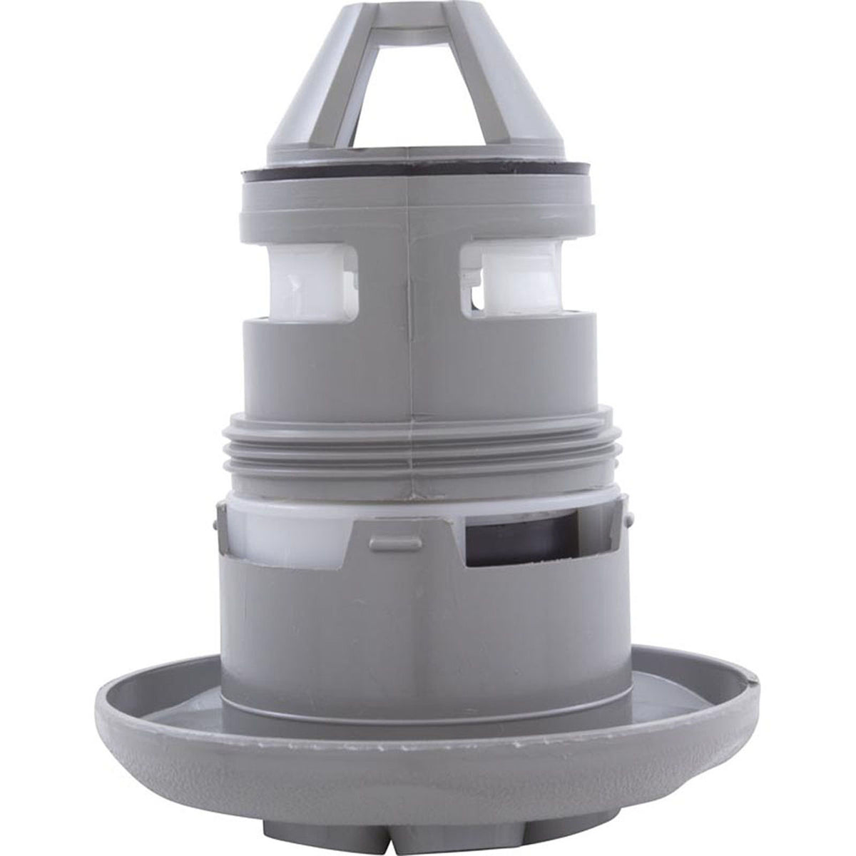 Jet Intl, WW Poly Jet, 3-3/8"fd, Massage, Textured Scal, Gry