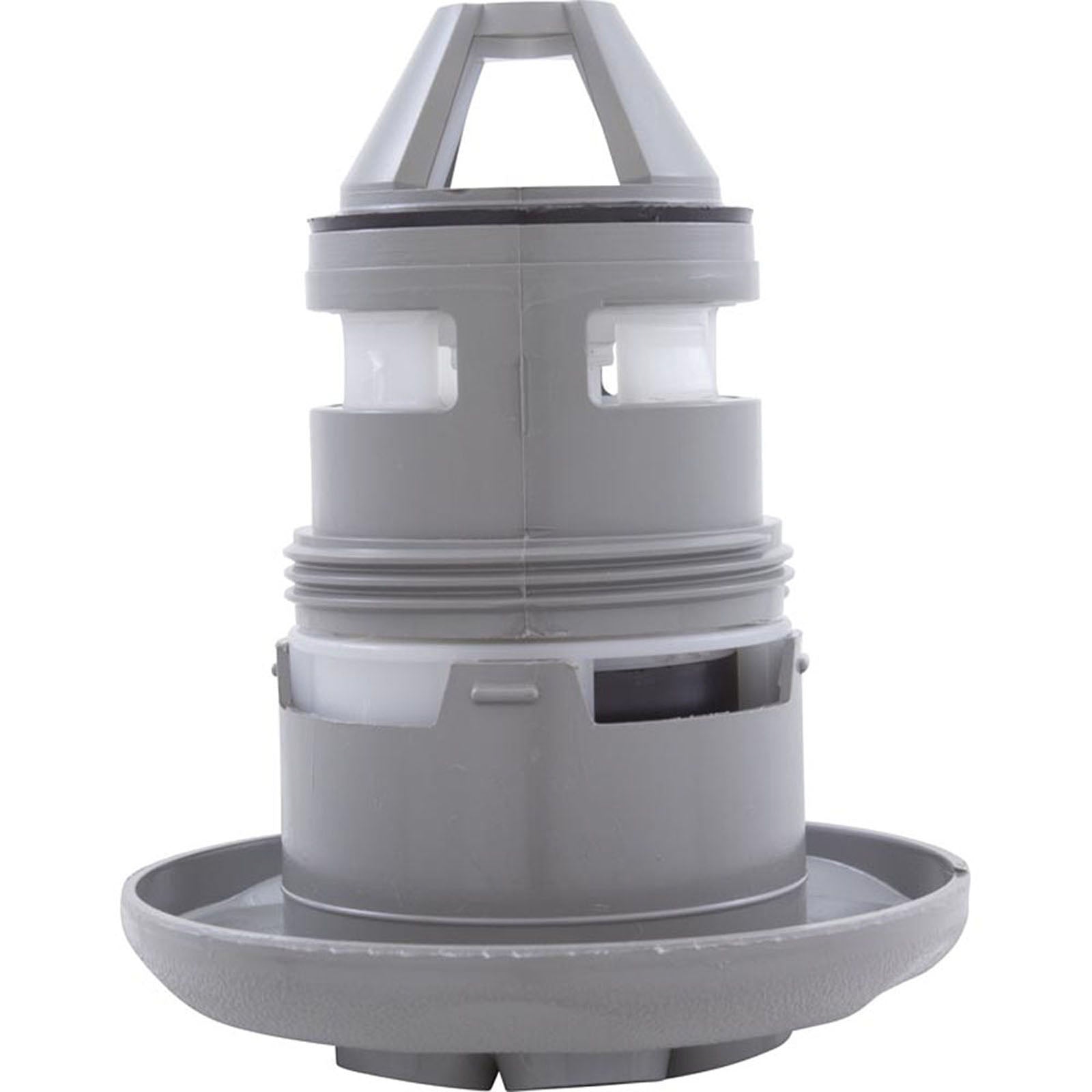 Jet Intl, WW Poly Jet, 3-3/8"fd, Massage, Textured Scal, Gry