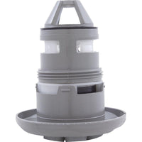 Jet Intl, WW Poly Jet, 3-3/8"fd, Massage, Textured Scal, Gry