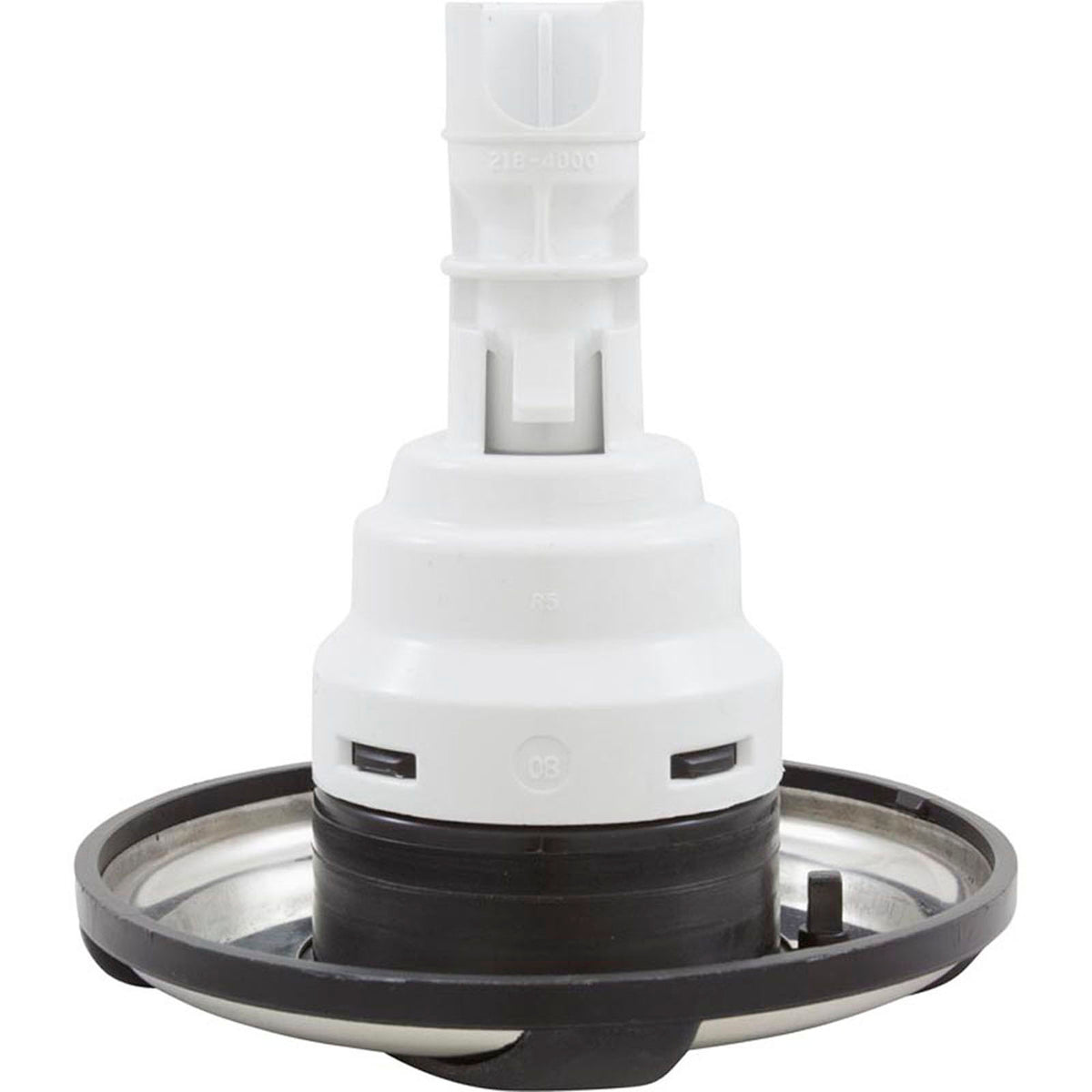 Jet Intl,WW Poly Strm,Swirl,4-3/8"fd,2 Roto,SS/Blk,Lrg Face