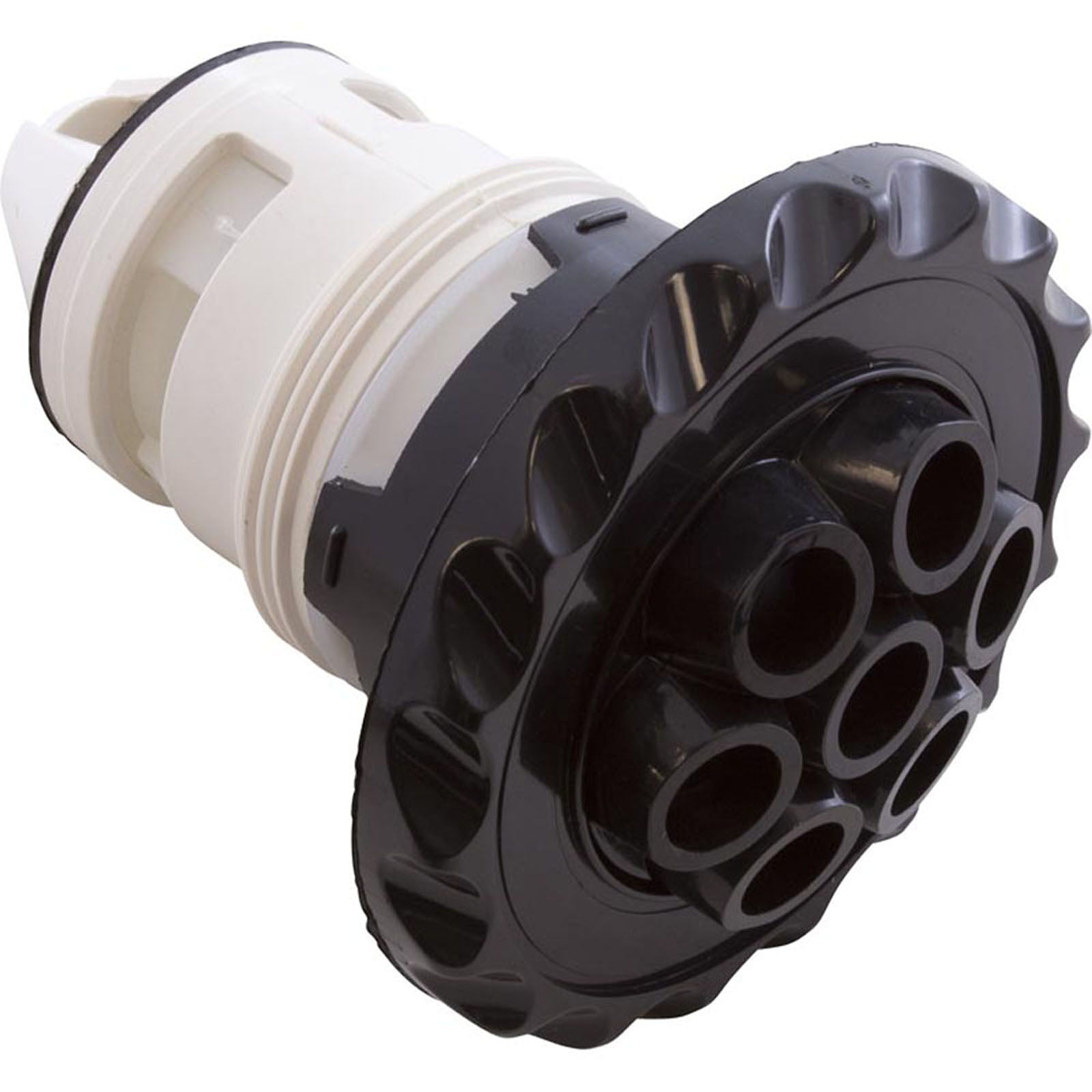 Jet Intl, WW Poly Jet, 3-3/8"fd, Massage, Dlx Scal, Blk