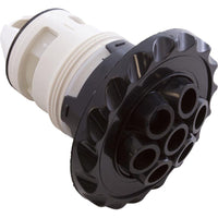 Jet Intl, WW Poly Jet, 3-3/8"fd, Massage, Dlx Scal, Blk