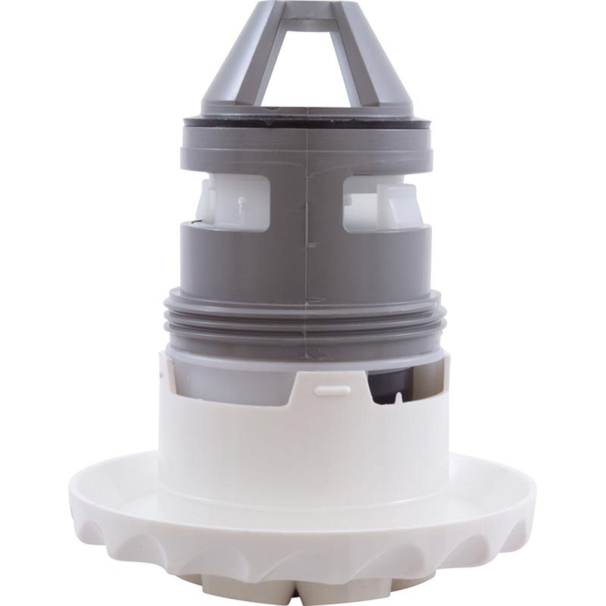 Jet Intl, WW Poly Jet, 3-3/8"fd, Massage, Dlx Scal, White