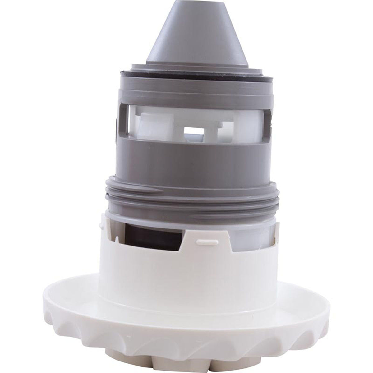 Jet Intl, WW Poly Jet, 3-3/8"fd, Massage, Dlx Scal, White