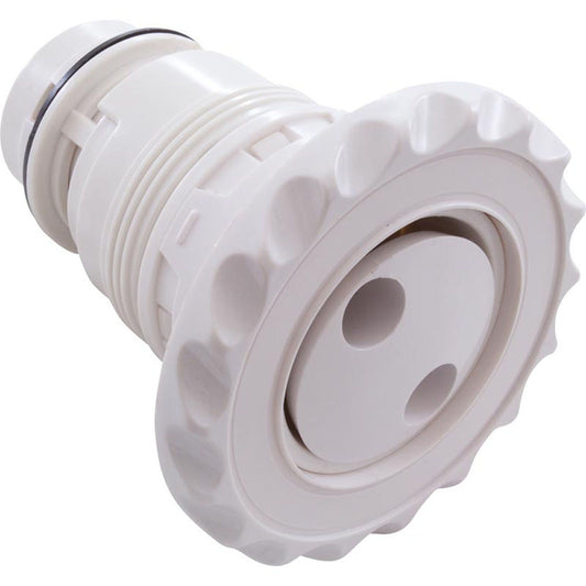 Jet Intl, jet poly WW, 3-3/8"fd, double rotation, échelle Dlx, blanc