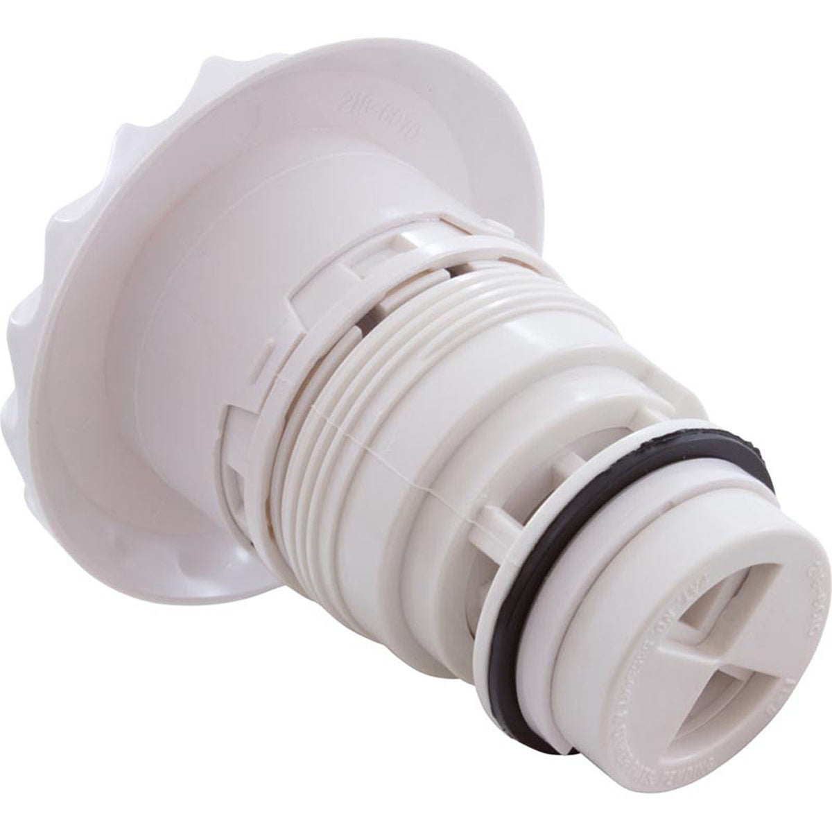 Jet Intl, WW Poly Jet, 3-3/8"fd, Twin Roto, Dlx Scal, White