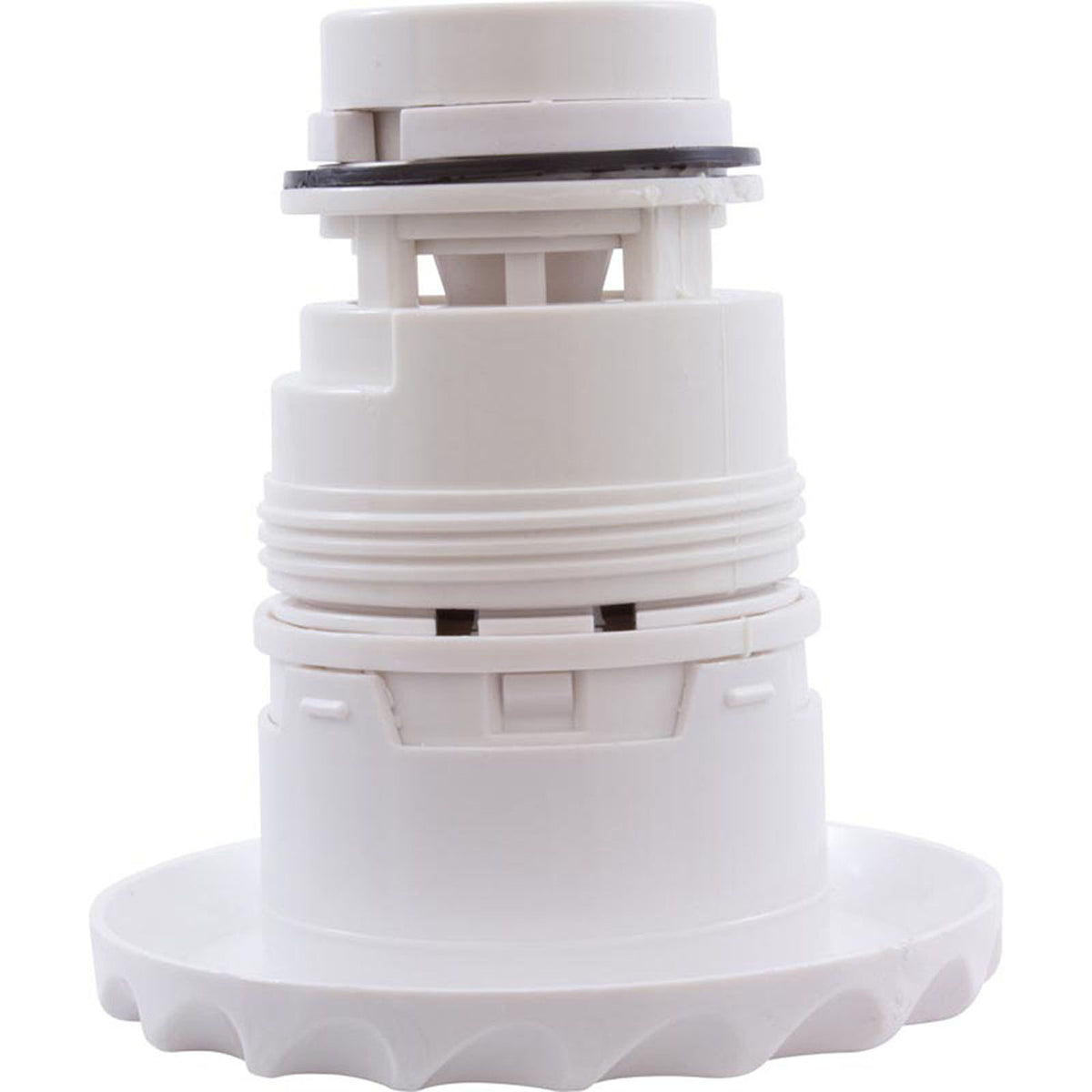 Jet Intl, WW Poly Jet, 3-3/8"fd, Twin Roto, Dlx Scal, White