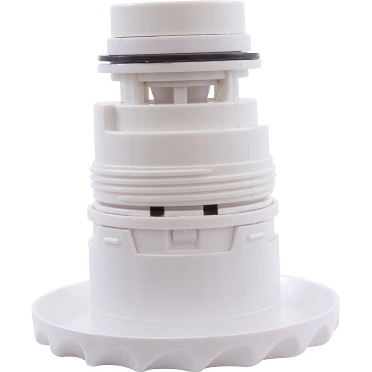 Jet Intl, WW Poly Jet, 3-3/8"fd, Twin Roto, Dlx Scal, White