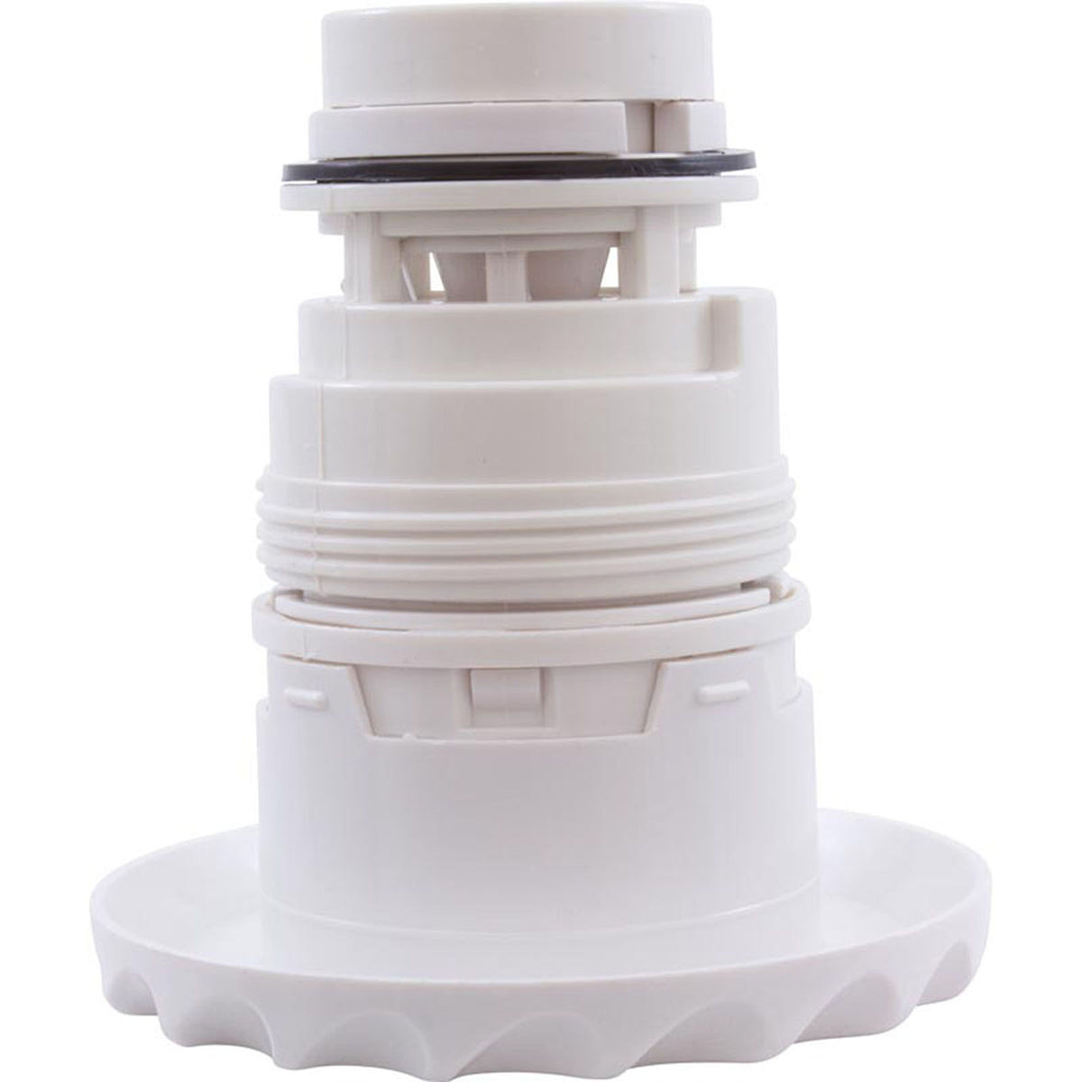 Jet Intl, WW Poly Jet, 3-3/8"fd, Twin Roto, Dlx Scal, White