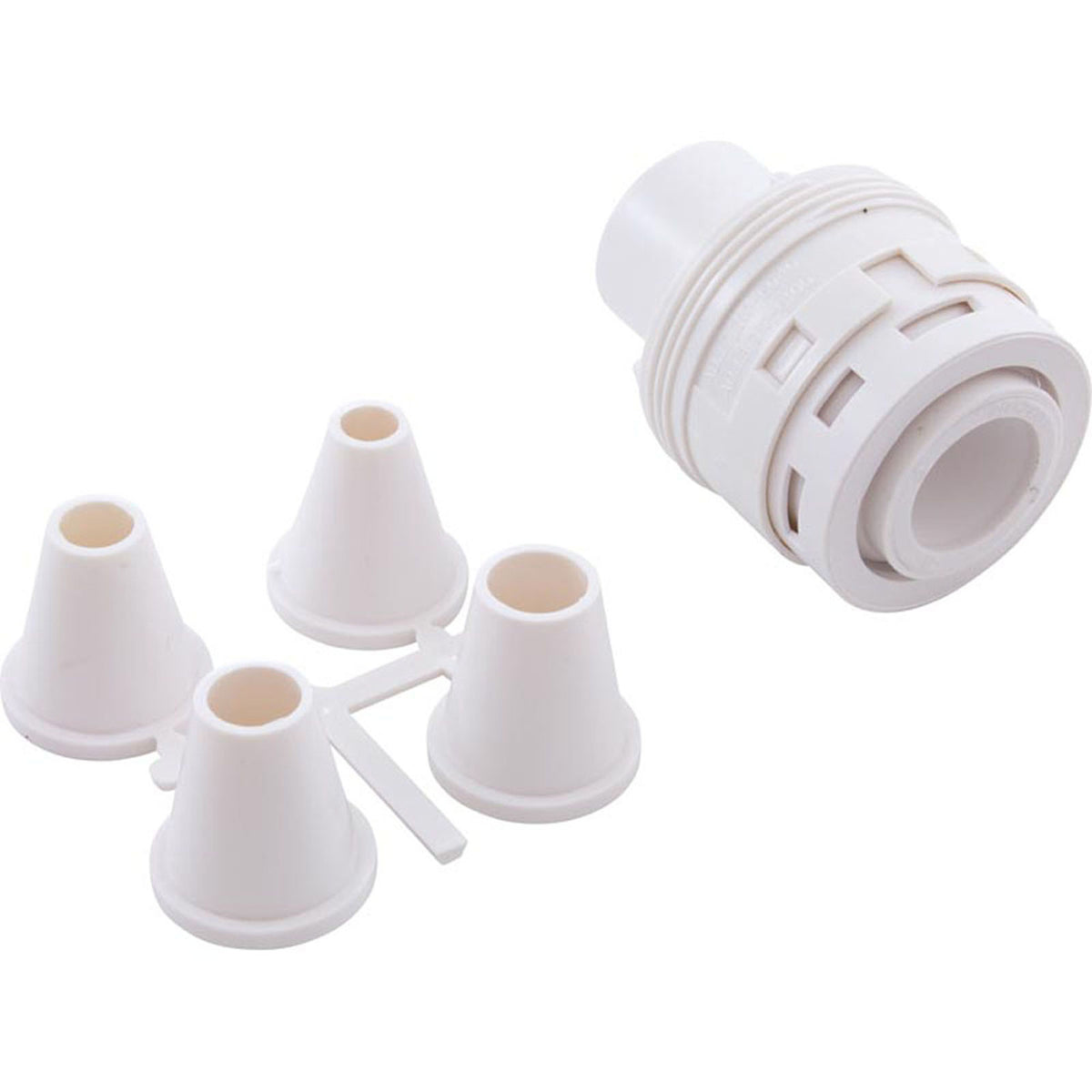 Nozzle, Waterway Poly Jet Caged Style, Dir, 2-5/8" White