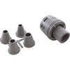 Nozzle, Waterway Poly Jet Caged Style, Directional, Gray
