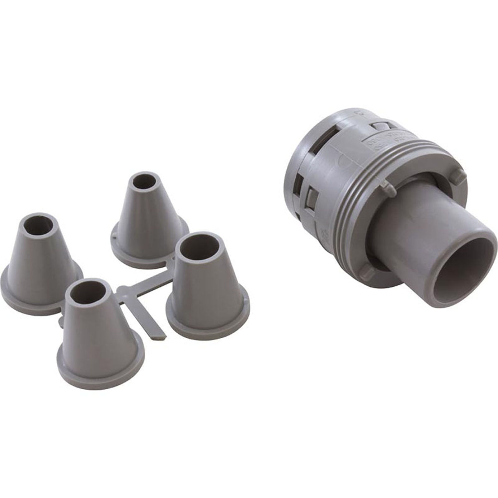 Nozzle, Waterway Poly Jet Caged Style, Directional, Gray