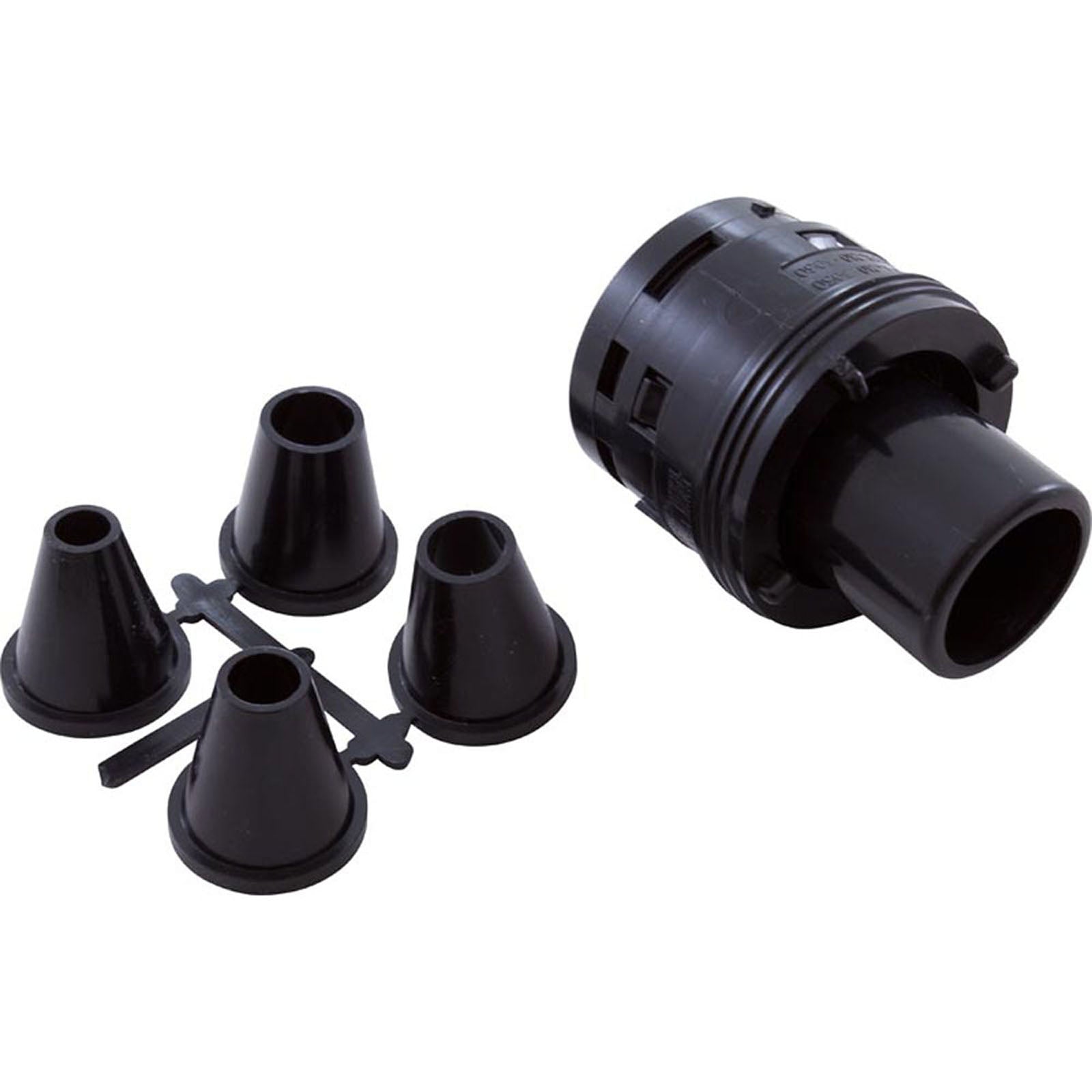 Nozzle, Waterway Poly Jet Caged Style, Directional, Black