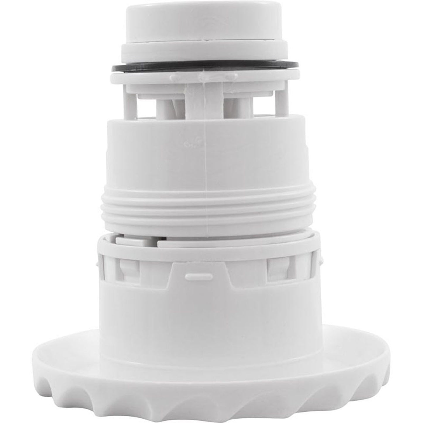 Jet Intl, WW Poly Jet, 3-3/8" fd, roto, escala Dlx, blanco