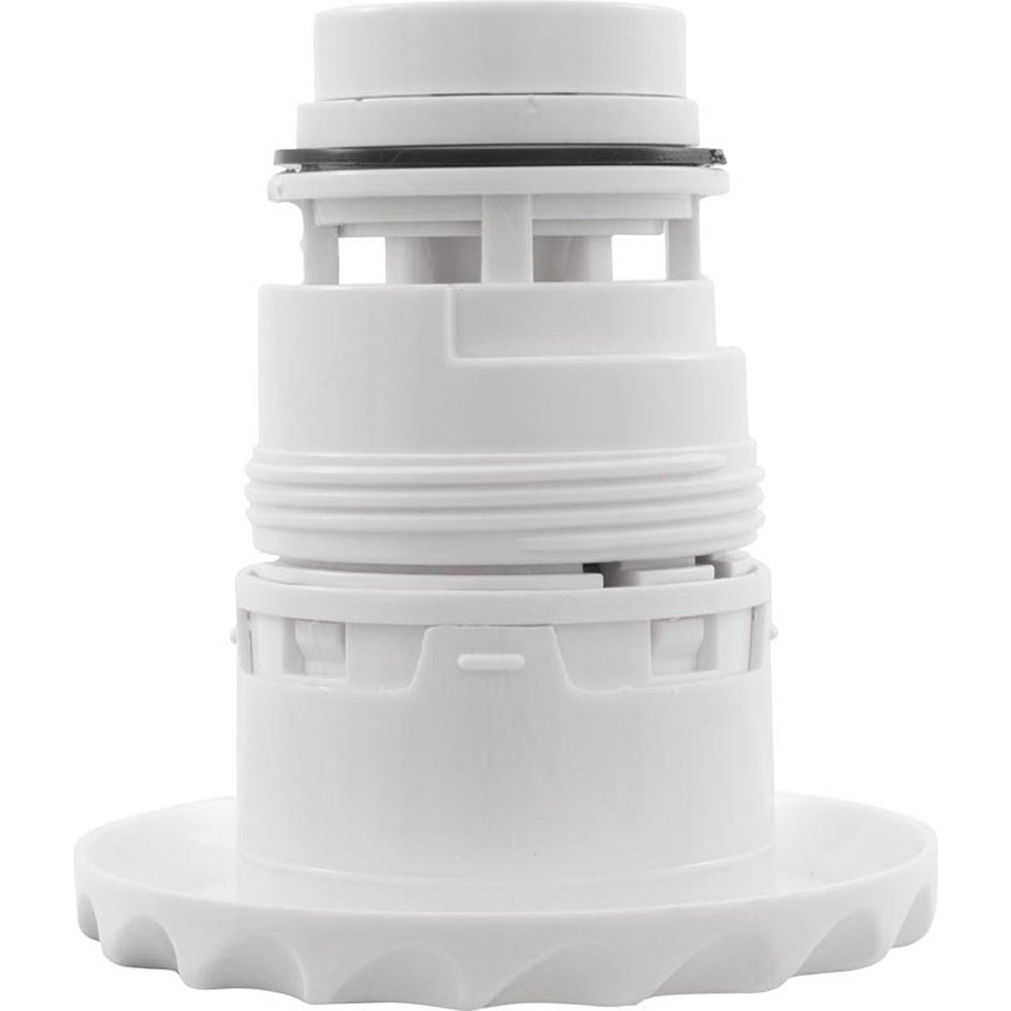 Jet Intl, WW Poly Jet, 3-3/8" fd, roto, escala Dlx, blanco