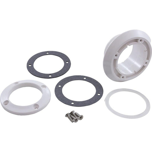 Accesorio de pared, WW Poly Jet, revestimiento de vinilo, 2-5/8" de alto, blanco