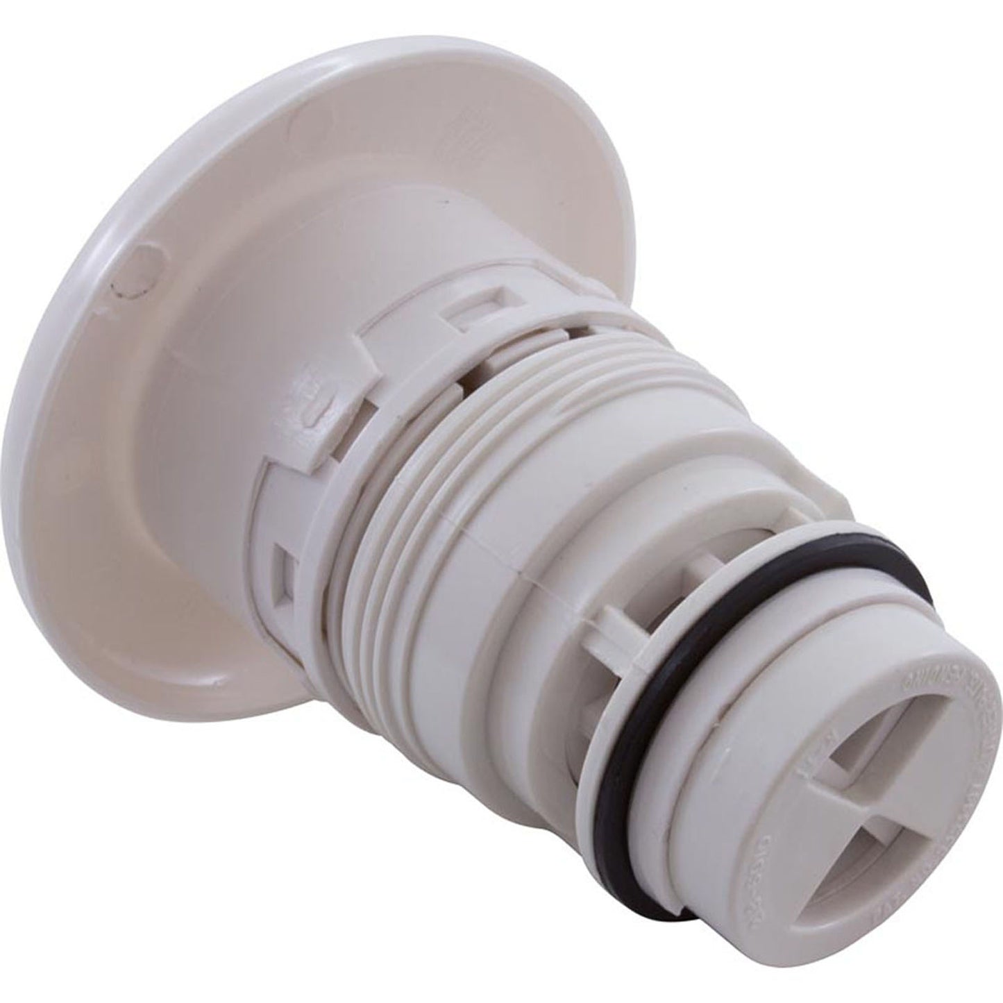 Jet Intl, WW Poly Jet, 3-3/8"fd, Roto, Smth, White