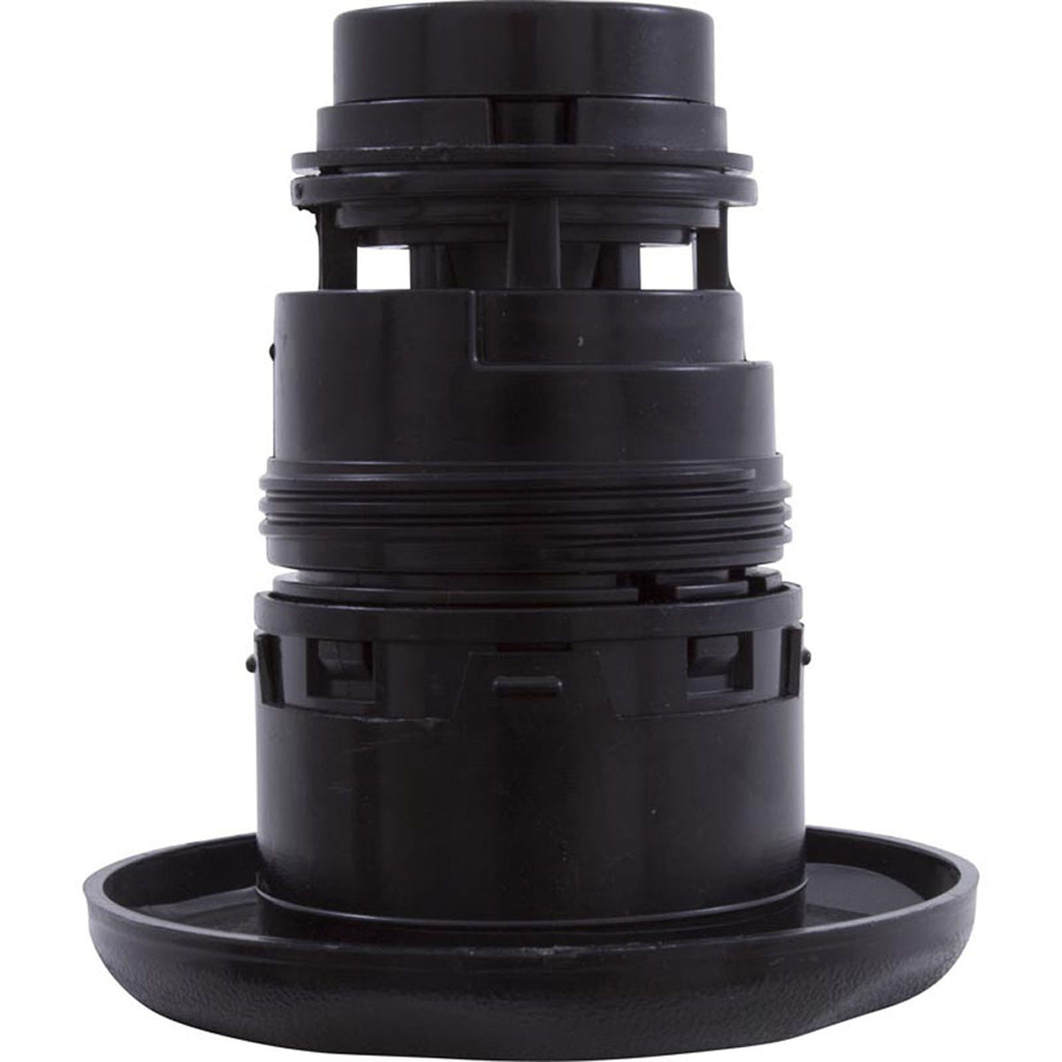 Jet Intl, WW Poly Jet, 3-3/8"fd, Roto, Textured Scal, Blk