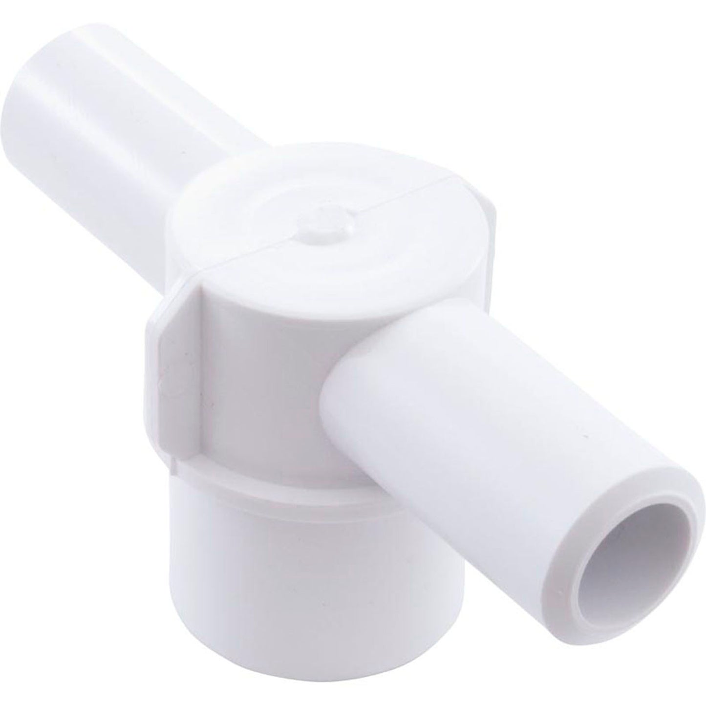 Barb Tee, 3/4" Smooth Barb x 3/4" Smooth Barb x 1" Spigot