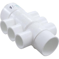 Manifold, 1"s, 6 Port, Flow Thru, 1-1/2"s/2"spg x 2"s