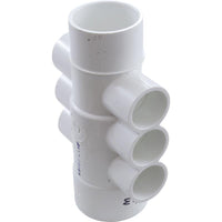Manifold, 1"s, 6 Port, Flow Thru, 1-1/2"s/2"spg x 2"s