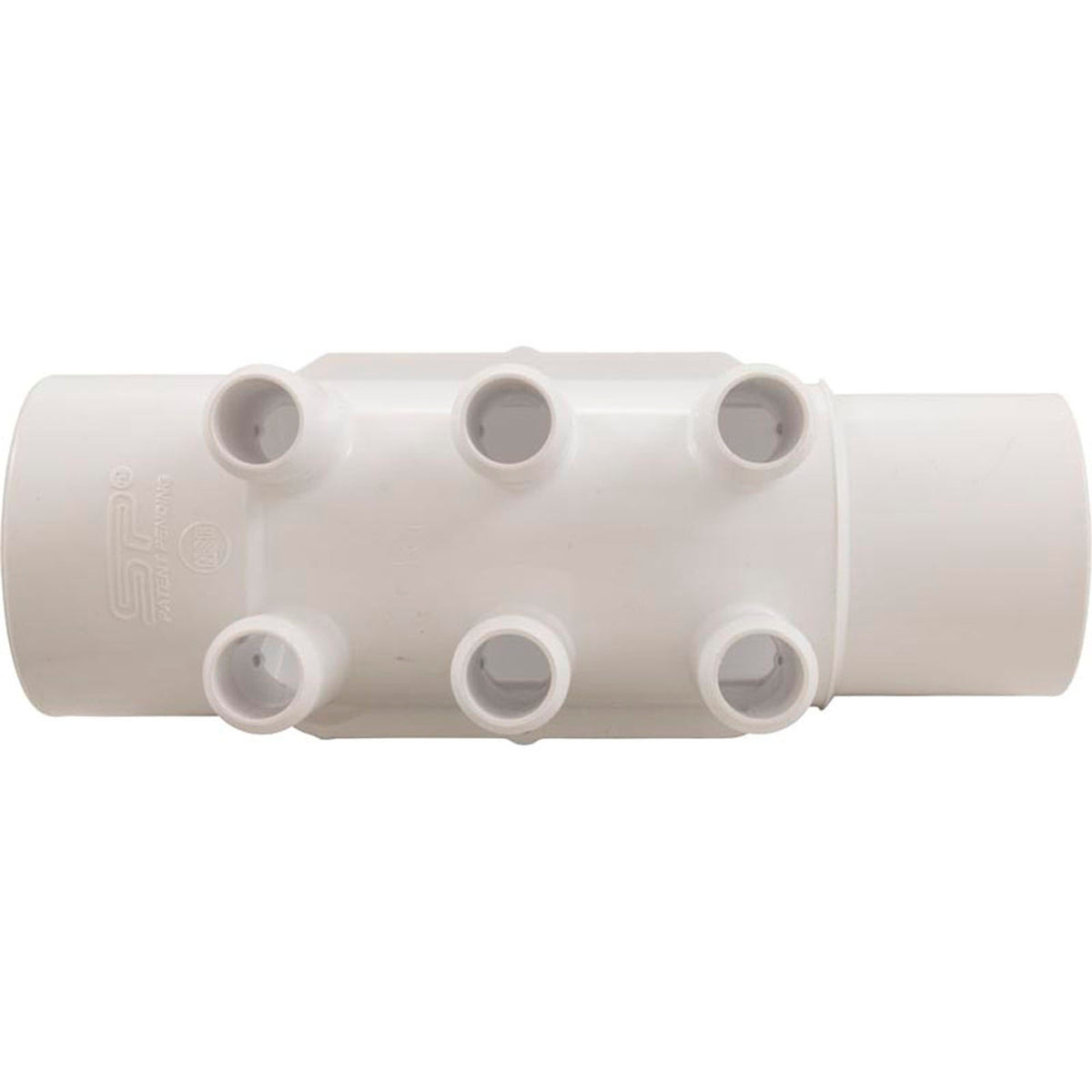 Manifold, 3/4" Smooth Barb, 6 Port, 2" Slip x 2" Spigot
