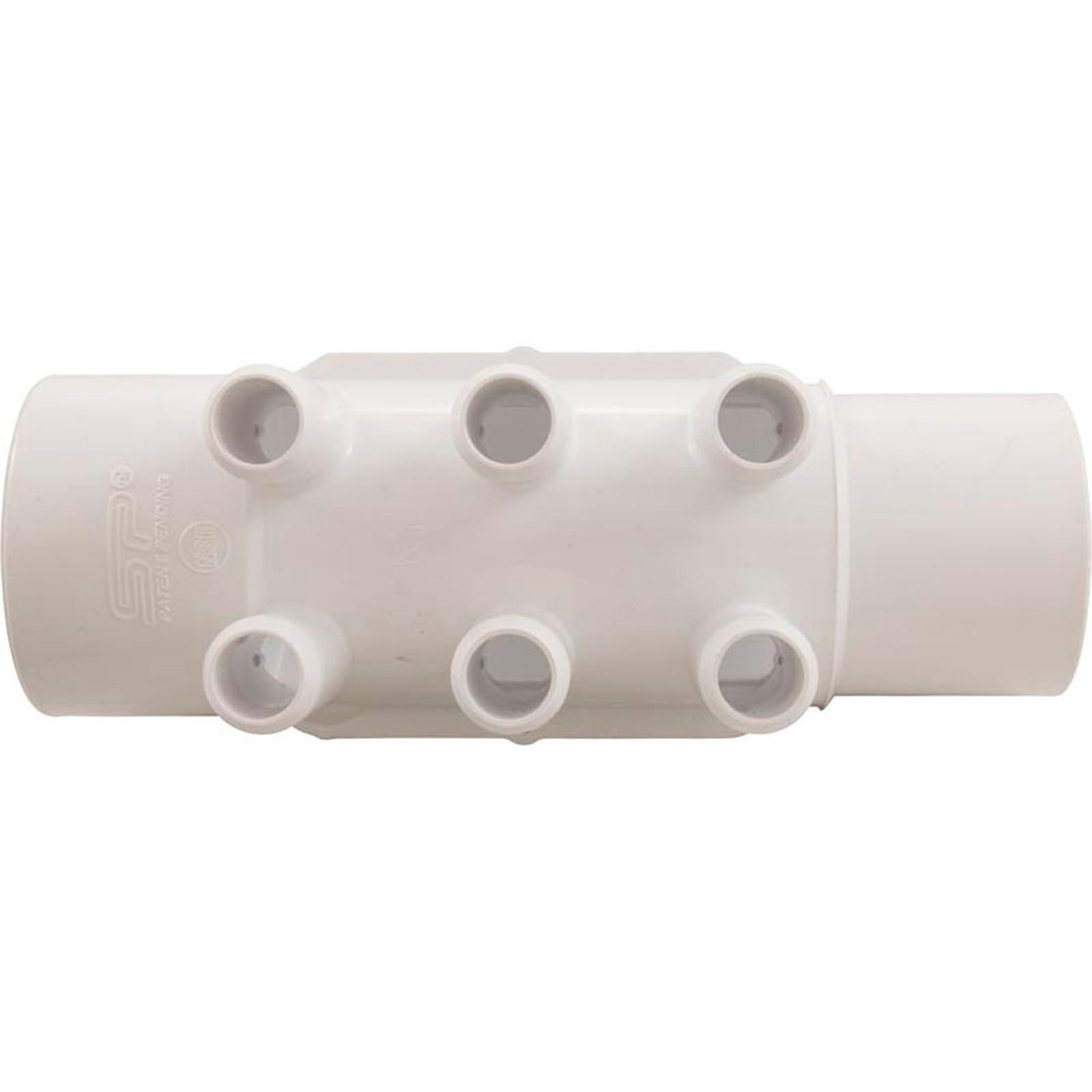 Manifold, 3/4" Smooth Barb, 6 Port, 2" Slip x 2" Spigot