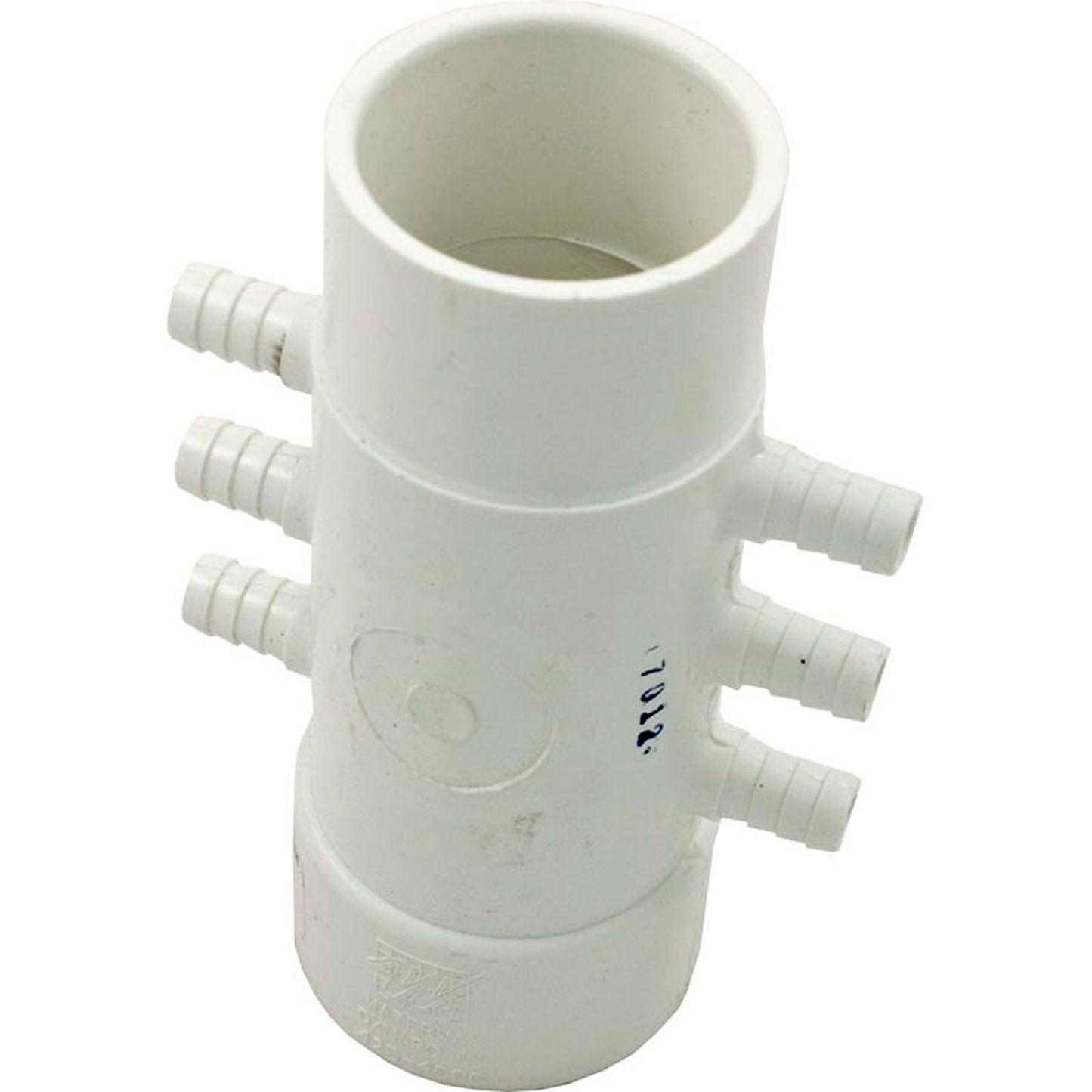 Manifold, 3/8"b, 6 Port, Flow Thru, 1-1/2"s x 1-1/2" spg